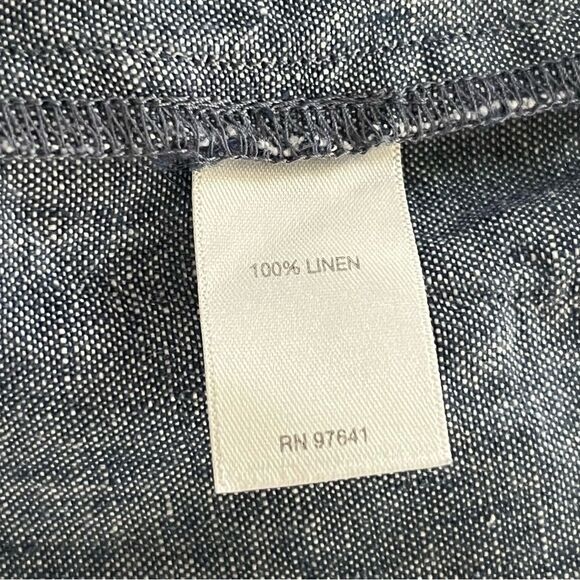 J. Jill Love Linen Chambray Ankle Length Pull On Pants Size M Pockets - Picture 5 of 5